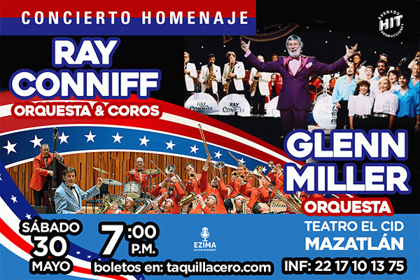 Concierto Homenaje a Ray Conniff y Glenn Miller,  Mazatlán